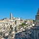 Sasso Barisano old town with cathedral, Matera
