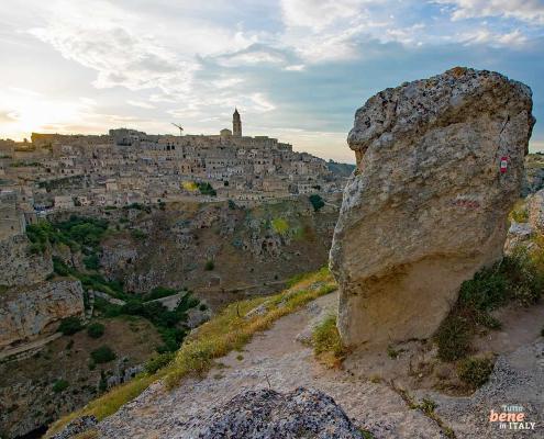 Canyon in Matera with view to the Sassi • m24o Matera the town of the Sassi, the rock houses