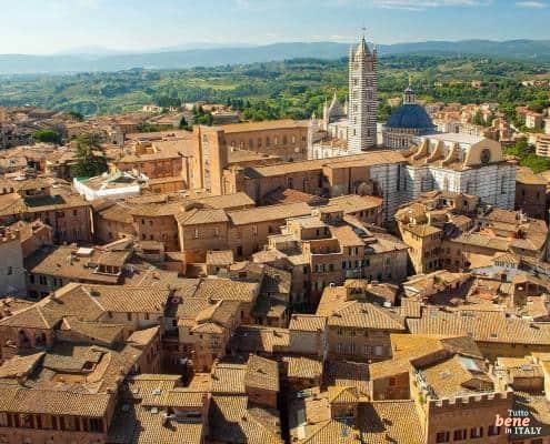 Siena the famous town in Tuscany for horse racing, the Palio di Siena