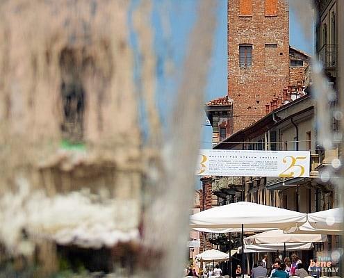 Historic tower in Alba, Piedmont • m24o Alba is called the the city of a hundred towers