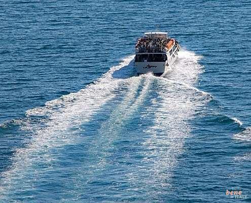 Boat trip between the village of the Cinque Terre