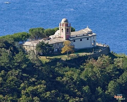 Sanctuary Nostra Signora di Montenero in the Cinque Terre, Italy • m24o Sanctuary Nostra Signora di Montenero high above Riomaggiore in the Cinque Terre.