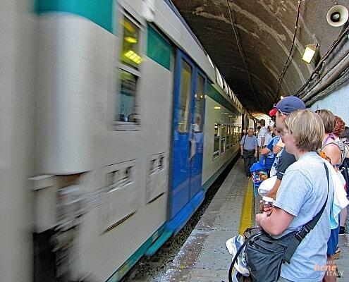 Cinque Terre train • m24o Railway station in the Cinque Terre, Italy