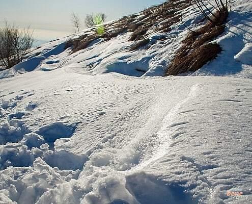 Wandern Sie am Comer See im Tiefschnee zum Monte Bolettone • m24o Wandern Sie am Comer See im Tiefschnee zum Monte Bolettone