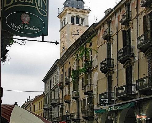 Torre Civica in Cuneo, Piedmont • m24o Torre Civica in Cuneo, Piedmont. Bicerin is the typical sweet coffe in Piedmont.