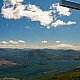Hiking at the Lago Maggiore in Italy. From Monte Zughero you have a beautiful view to the Maggiore Lake with the Borromaen islands.