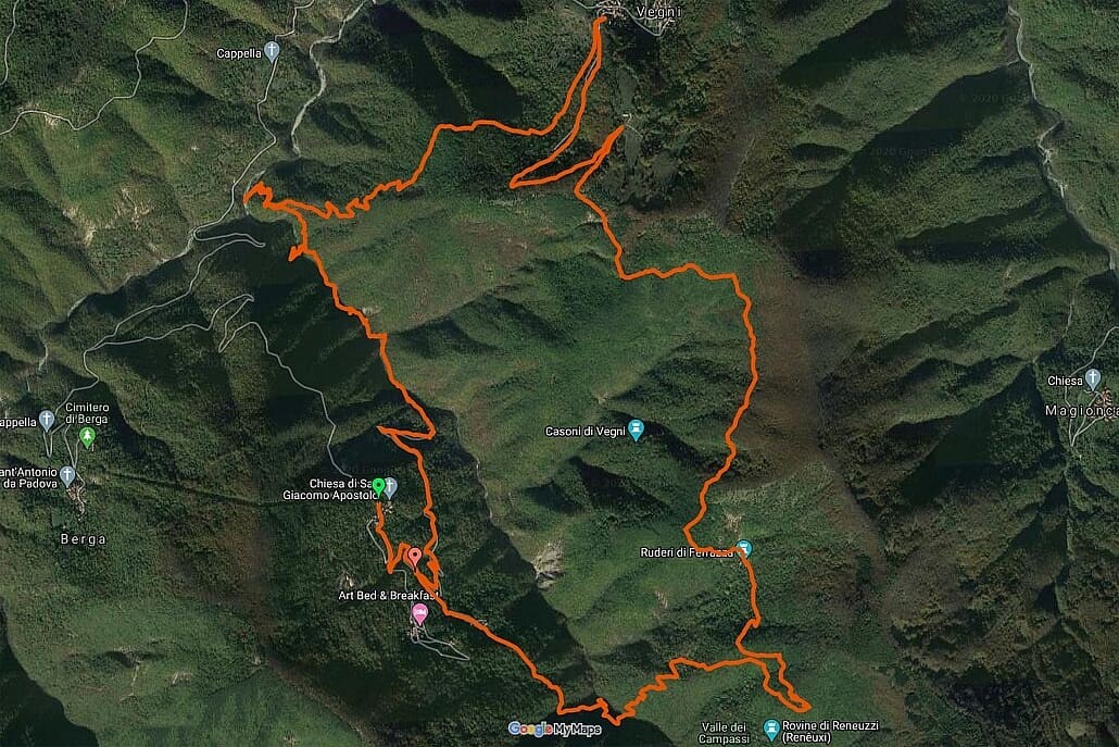 Wanderkarte Appenninen zwischen Piemont und Ligurien