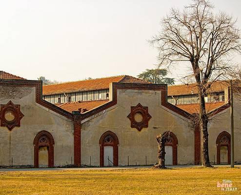 Das Textildorf Crespi d'Adda gehört zum UNESCO-Weltkulturerbe