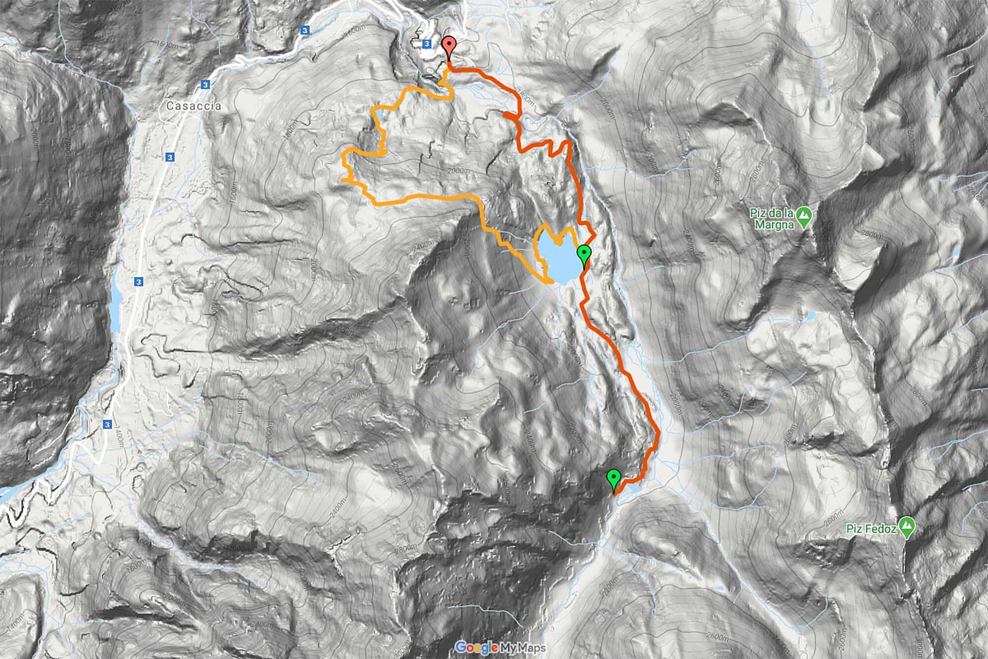 Hiking map Bregaglia valley Hiking map Bregaglia valley