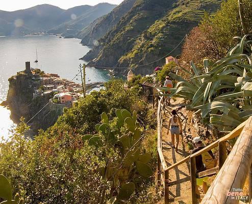 Cinque Terre hiking path to Vernazza