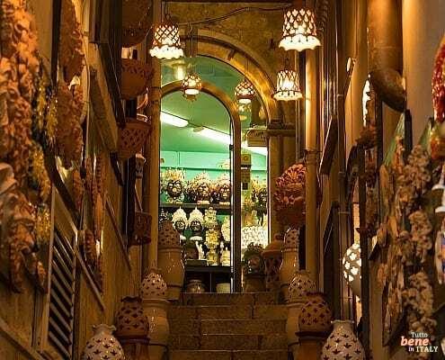 Typische Keramik in Taormina