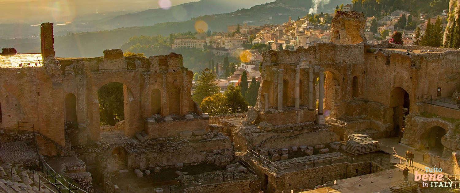 The ancient greek theater in Taormina