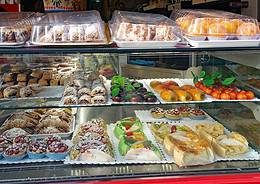 Sicilian dessert cassata and cannoli • m24o Typical Sicilian dessert cassata and cannoli