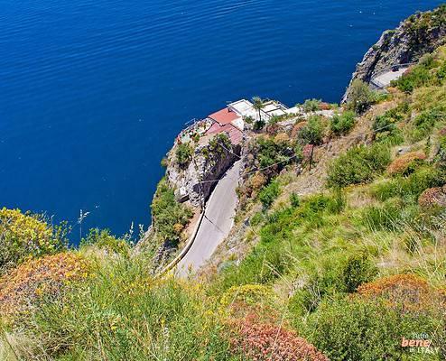 Furore colorful mixture of lemon and olive trees at the Amalfi Coast • m24o Furore colorful mixture of lemon and olive trees at the Amalfi Coast