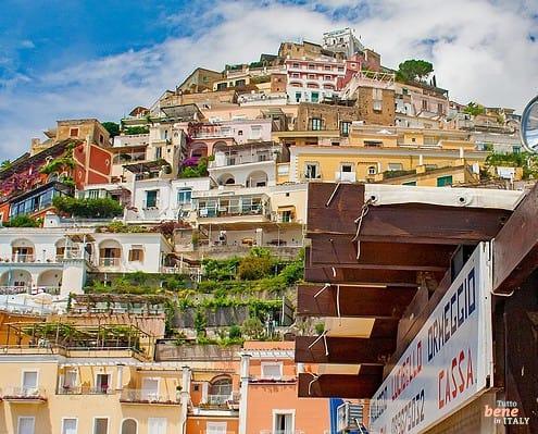 Positano beach on the Amalfi Coast