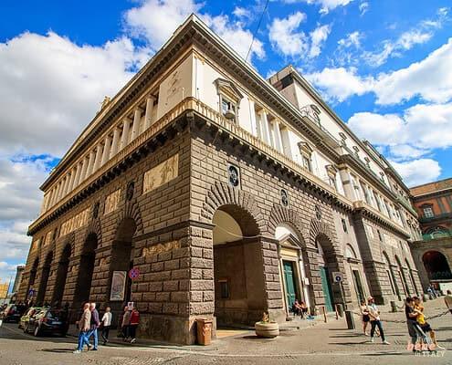 Exterior View of the Teatro di San Carlo