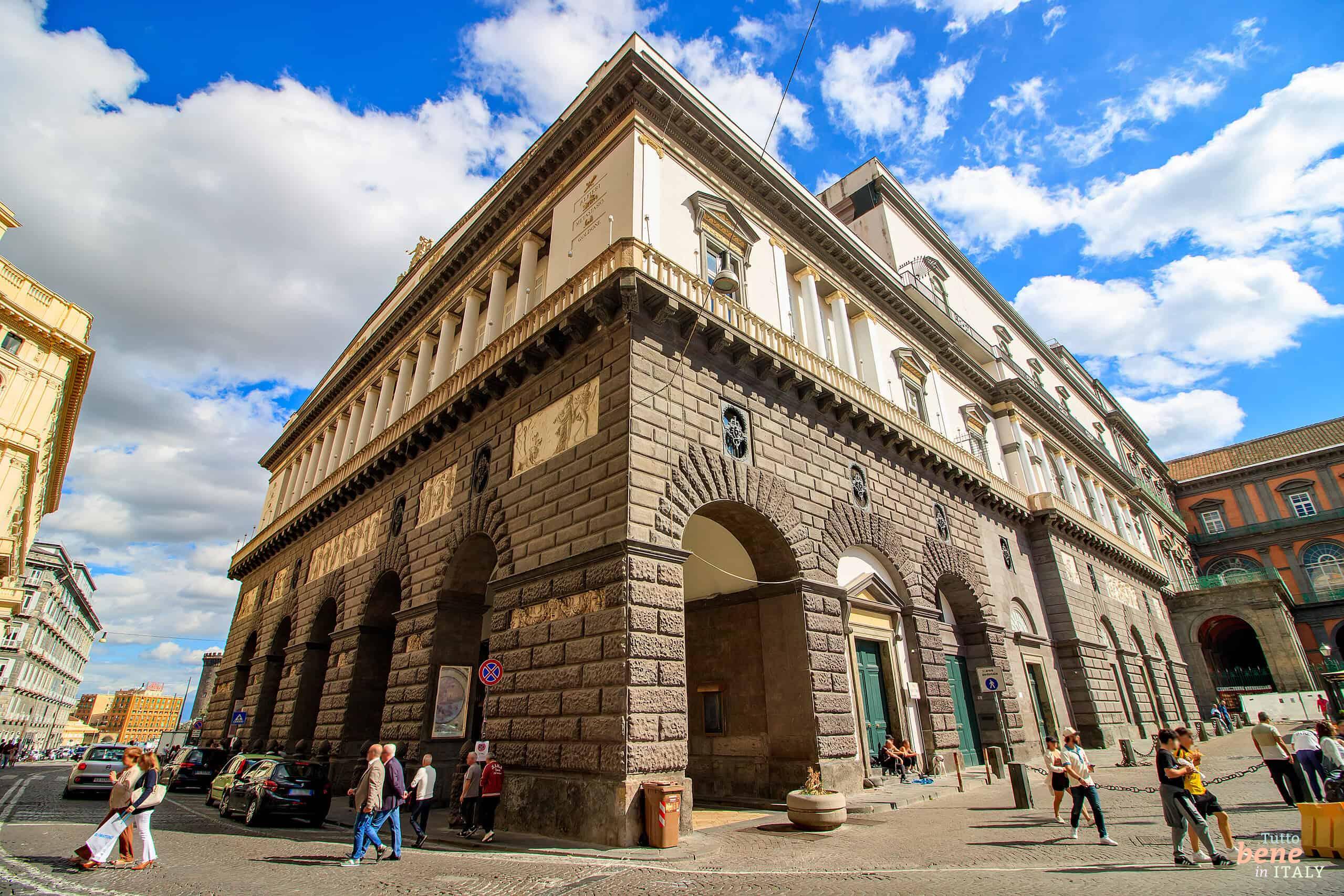 Exterior View of the Teatro di San Carlo