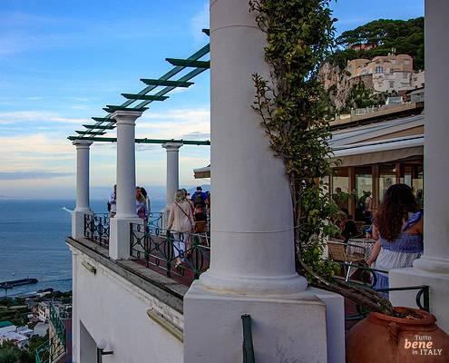 Terrace in Capri town