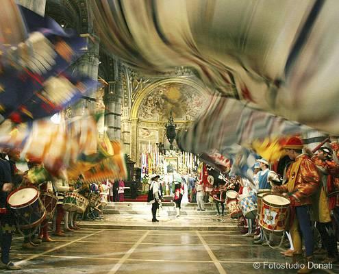 Horse race in Siena, the Palio ceremony • Fotostudio Donati Horse race in Siena, the Palio ceremony