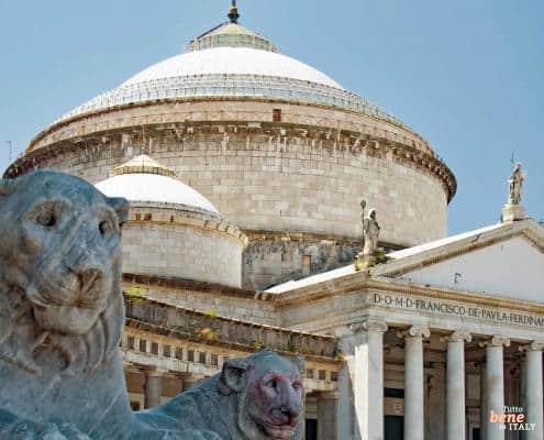 Piazza del Plebiscito, Naples • m24o Piazza del Plebiscito in Naples and Church of San Francesco di Paola