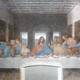 Leonardo da Vinci's The Last Supper mural in the refectory of Santa Maria delle Grazie, Milan.