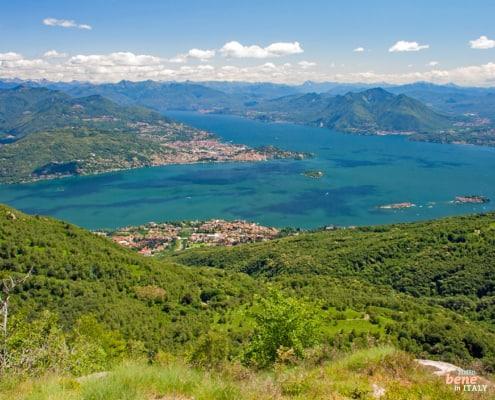 Lago Maggiore with the Borromean Islands in Northern Italy