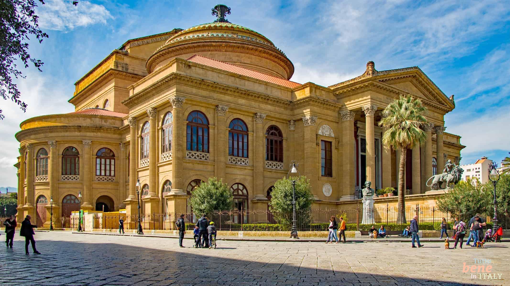 The Teatro Massimo in Palermo is the largest opera house in Italy and one of the largest in Europe