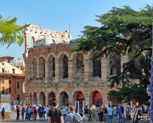 In the Arena of Verona you can enjoy an open air opera.