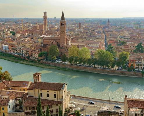 Banks of the Adige River in Verona