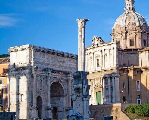 The Forum Romanum was the centre of public life in ancient Rome
