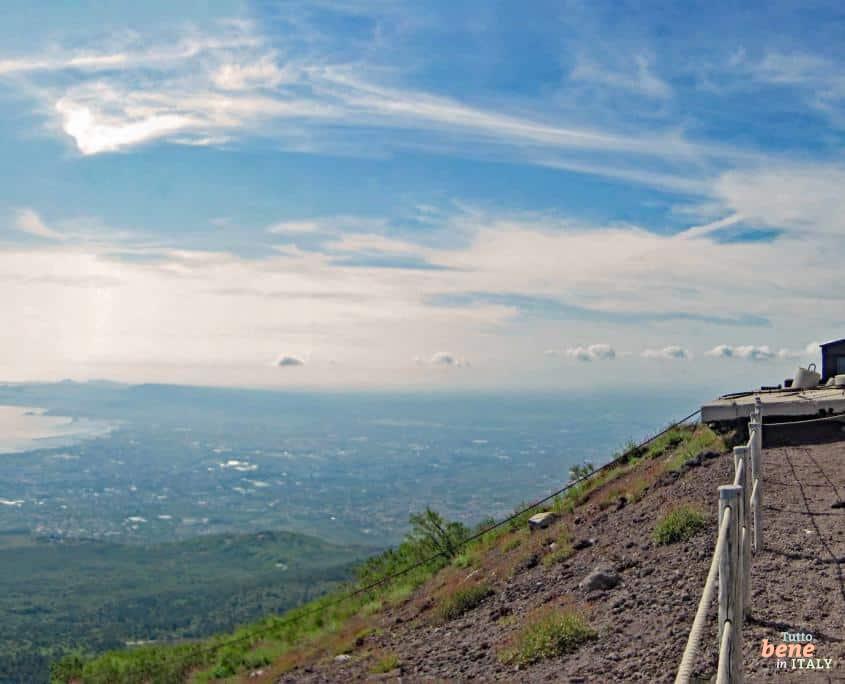 View from Vesuvius over the Gulf of Naples