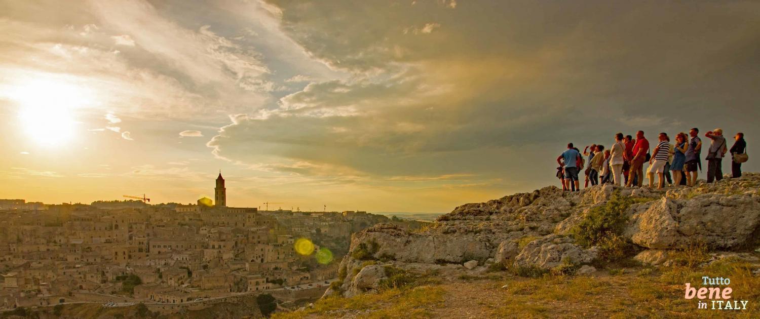 Sassi di Matera Panoramablick Sassi di Matera, Basilikata, Italien