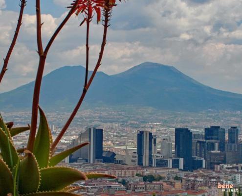 Panorama Napoli • m24o Panorama Blick auf Neapel mit Vesuv vom Posillipo Hügel