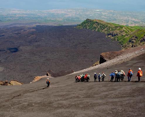 Guided tour to the Etna, single vacation group