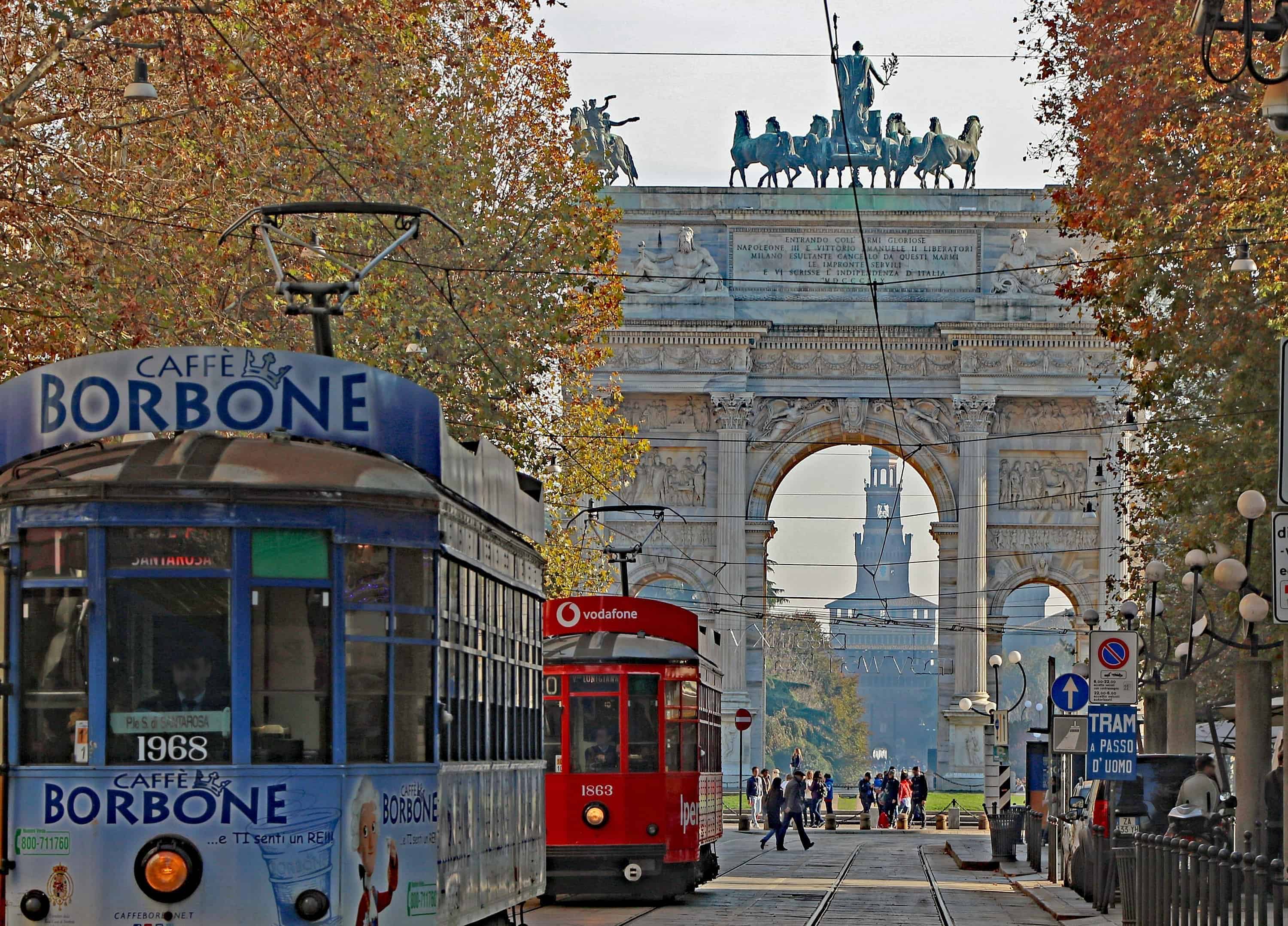 Historische Straßenbahnfahrt durch Mailand