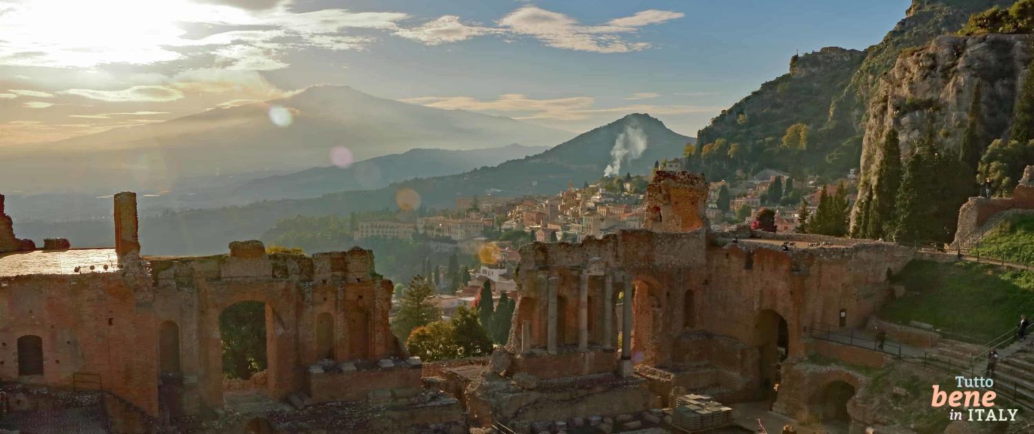 Greek Theater in Taormina Sicily