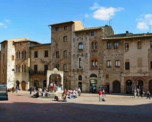 San Gimignano mit seinem mittelalterlichen Stadtzentrum in der Toskana