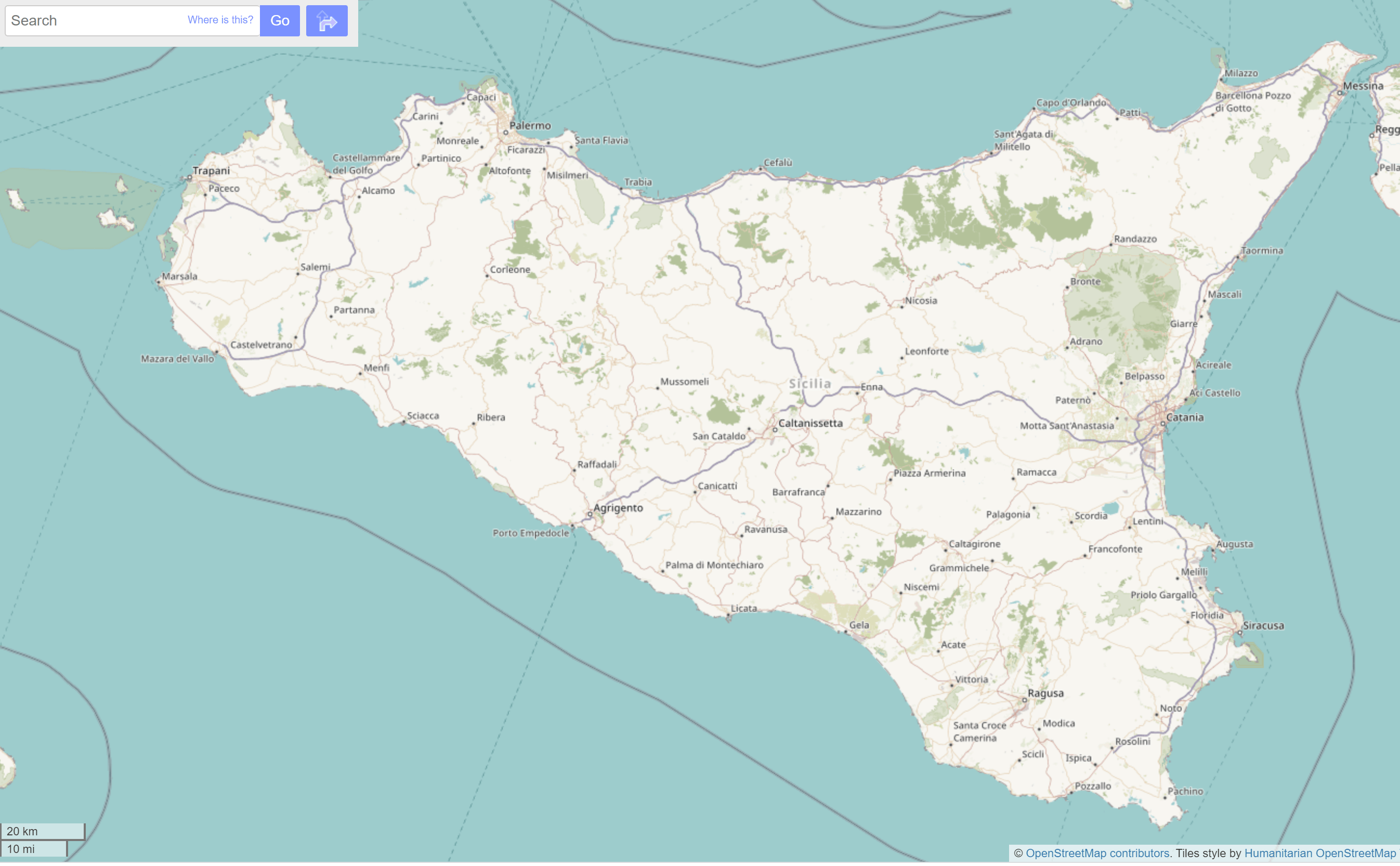 Overview Map for your Sicily >Road Trip with milano24ore