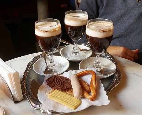 Bicerin typical sweet coffee in Turin