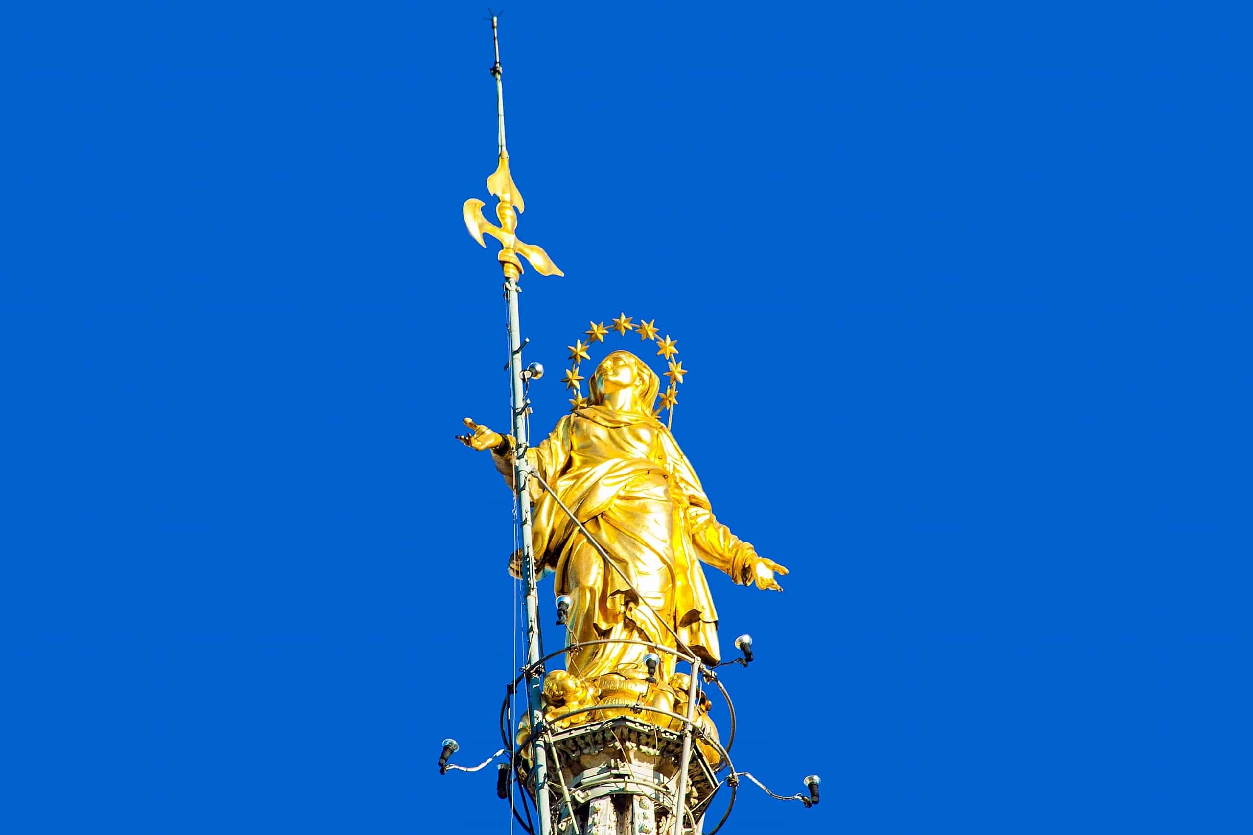 The Madonnina atop Milan Cathedral