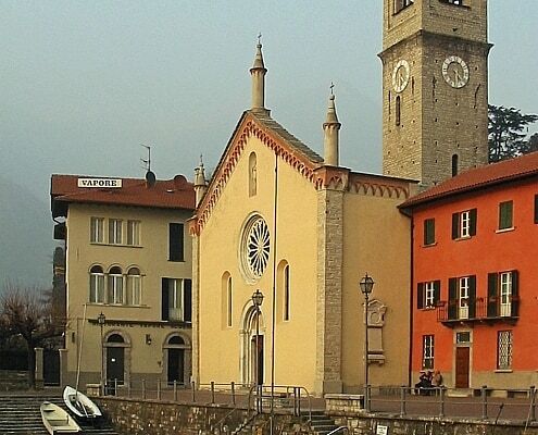 Wandern Lake Como Kirche von Santa Tecla Torno, Lombardei