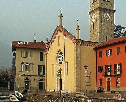 Kirche Santa Tecla in Torno, Wandern am Comer See • m24o Wandern Lake Como Kirche von Santa Tecla Torno, Lombardei