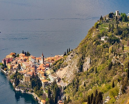 Hike to Varenna at the Como Lake, in Lombardy Italy