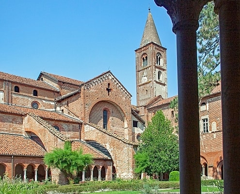 Abbey Santa Maria Staffarda in Piedmont, Italy