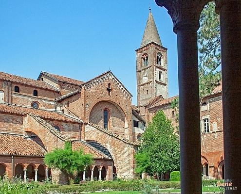 Abbey Santa Maria Staffarda in Piedmont, Italy