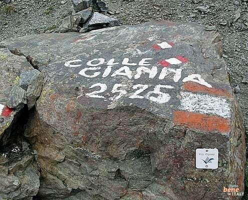 Wandern im Piemont, Colle Gianna • m24o Piedmont Hiking, on the Via Alpina to Colle Gianna in 2525 meters hight