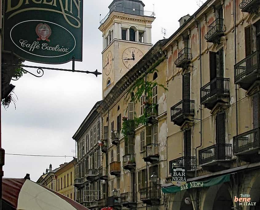 Torre Civica in Cuneo, Piedmont • m24o Torre Civica in Cuneo, Piedmont. Bicerin is the typical sweet coffe in Piedmont.