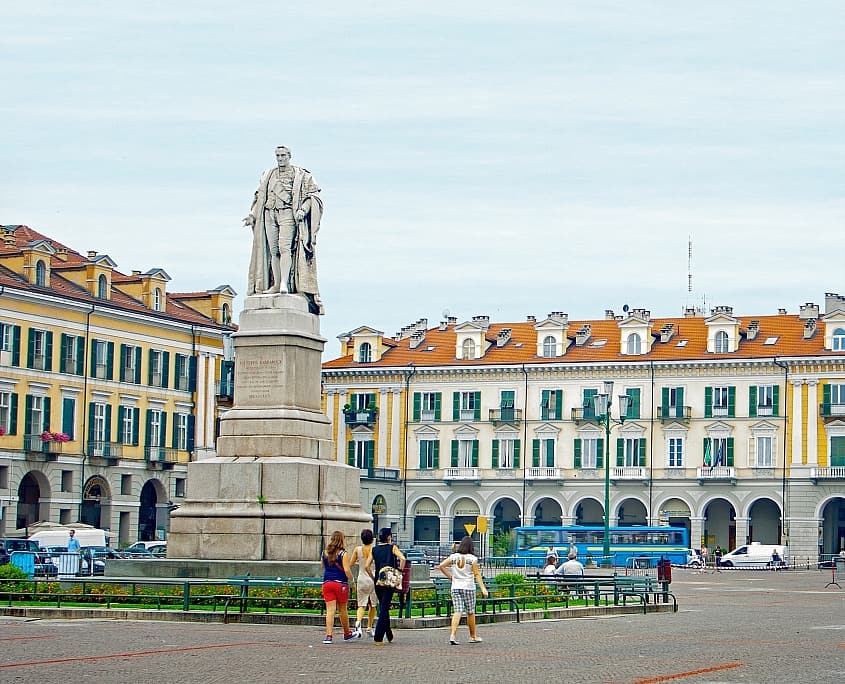 Cuneo, Piazza Galimberti, the heart of Cuneo