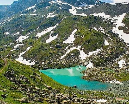 Piedmont Hiking Lago Chiaretto at Monviso • m24o Piedmont Glacial Lake Chiaretto at the Monviso