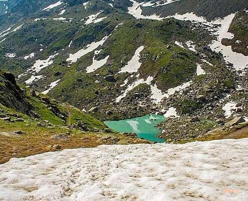 Piemontesischer Gletschersee mit Monviso • m24o Piemontesischer Gletschersee mit Monviso